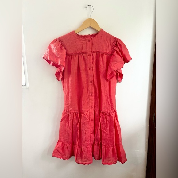 SABINA Musayev| July Dress in coral | size xs - Picture 9 of 11